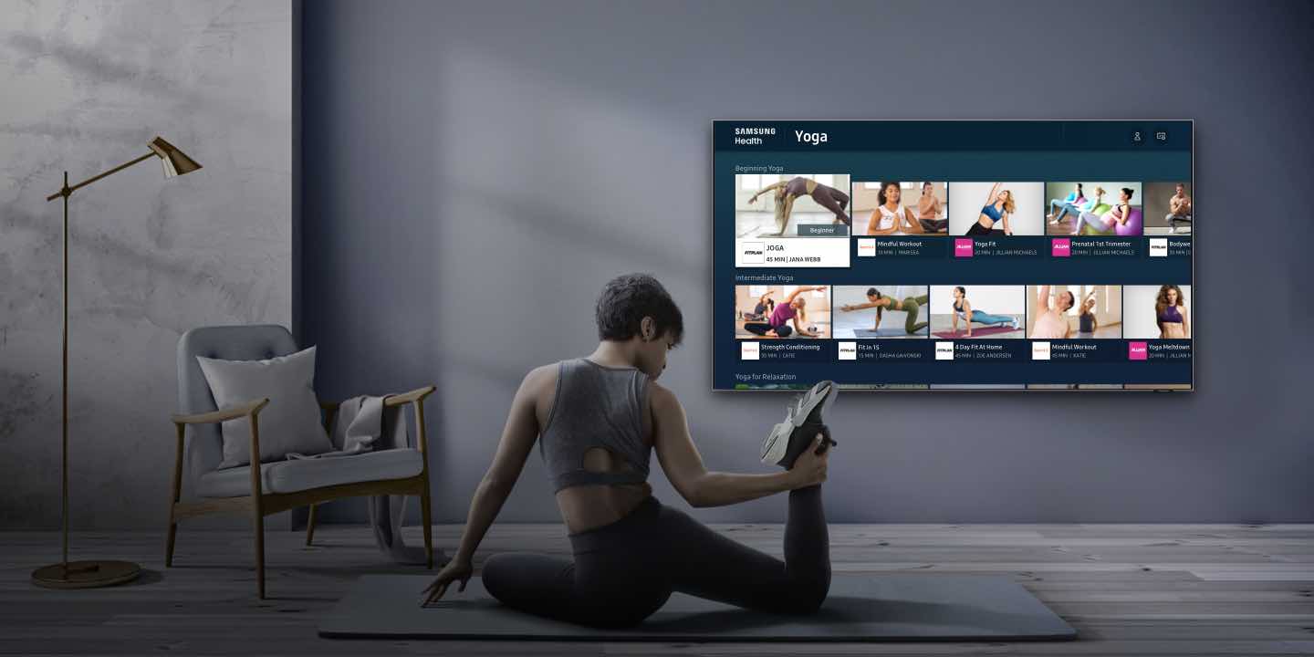 workout with samsung devices at home