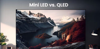 Comparing Mini LED and QLED TV panel technology.