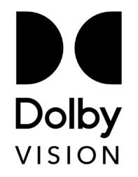 Dolby Vision logo on white background.